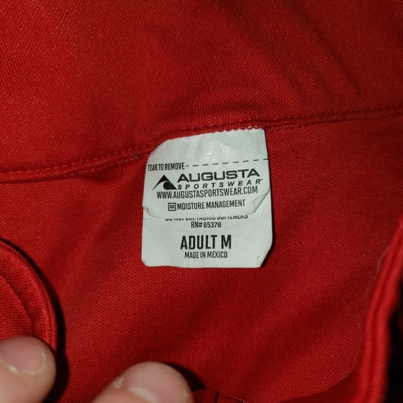 HHE initial long sleeve monogrammed pull over Red with Alabama Logo in the back - Picture 5 of 6